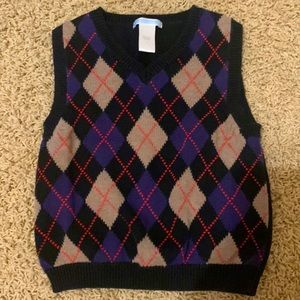 Janie and Jack argyle sweater vest